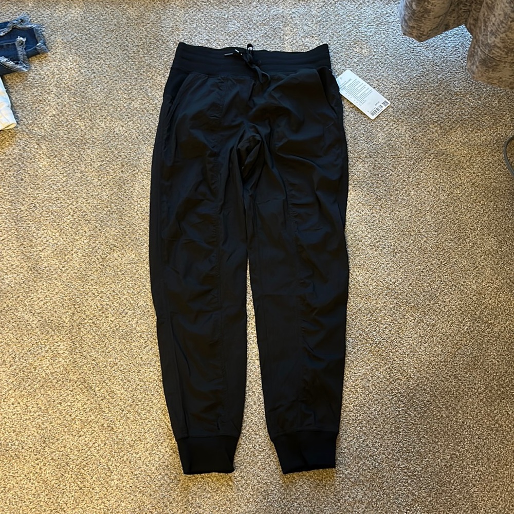 Black Lululemon joggers, size 6